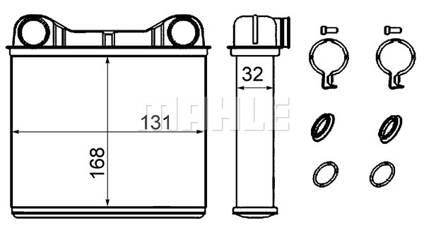 Nagrzewnica MAHLE AH 238 000S