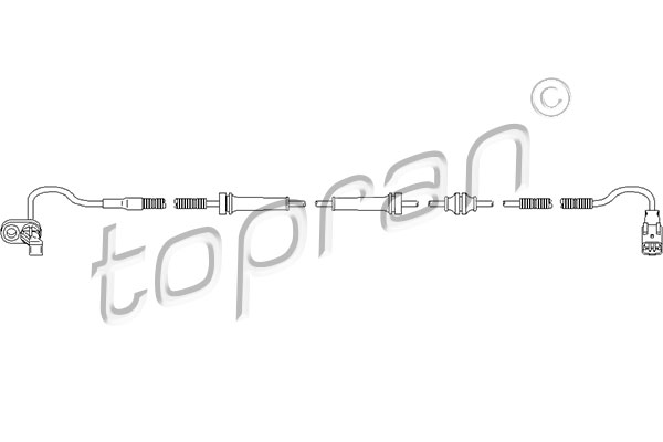 Czujnik ABS TOPRAN 722 811
