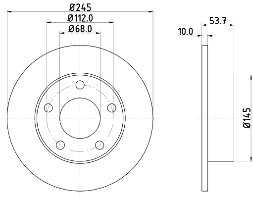 Tarcza hamulcowa HELLA PAGID 8DD 355 118-581