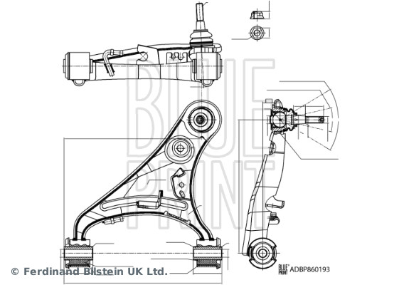 Wahacz, zawieszenie koła BLUE PRINT ADBP860193