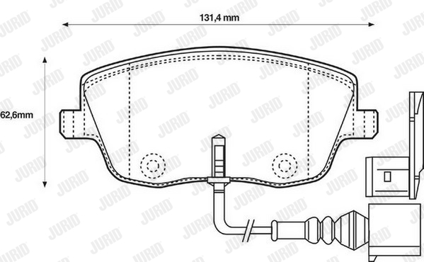 Klocki hamulcowe JURID 573101J