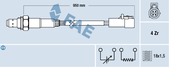 Sonda lambda FAE 77262