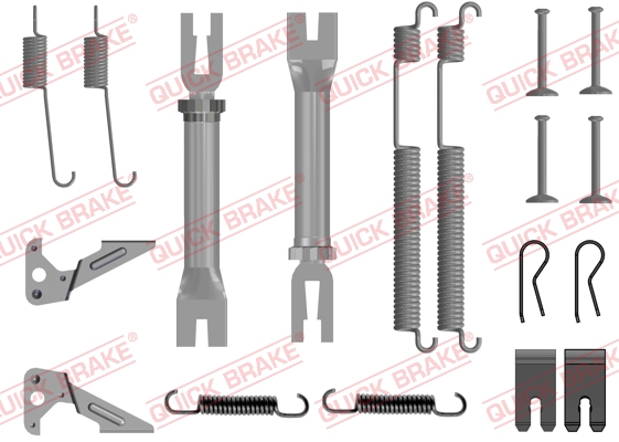 Zestaw dodatków do szczęk hamulcowych QUICK BRAKE 105-0053S