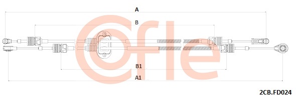 Linka dźwigni zmiany biegów COFLE 92.2CB.FD024