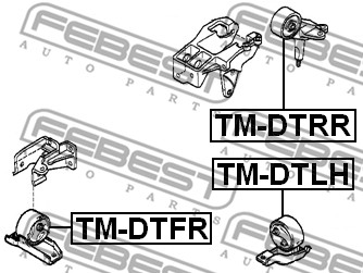Poduszka silnika FEBEST TM-DTLH