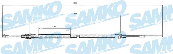 Linka hamulca ręcznego SAMKO C0214B