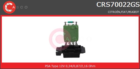 Opornik wentylatora CASCO CRS70022GS