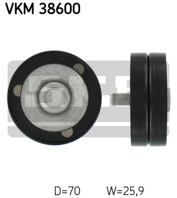 Rolka prowadząca paska osprzętu SKF VKM 38600