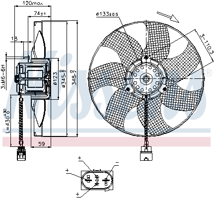 Wentylator NISSENS 85726