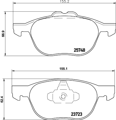 Klocki hamulcowe HELLA 8DB 355 020-411