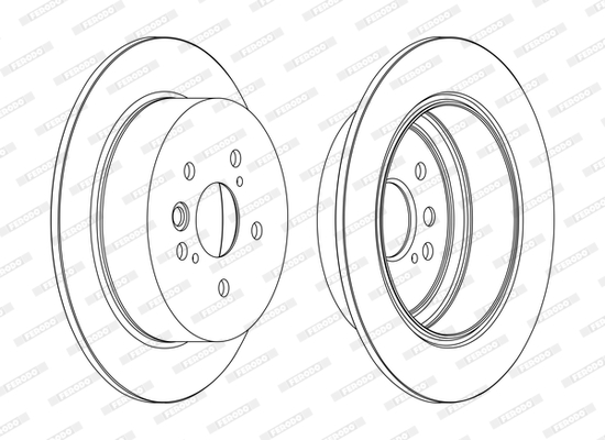Tarcza hamulcowa FERODO DDF1486C