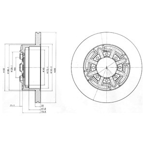 Tarcza hamulcowa DELPHI BG4171