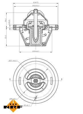 Termostat NRF 725066