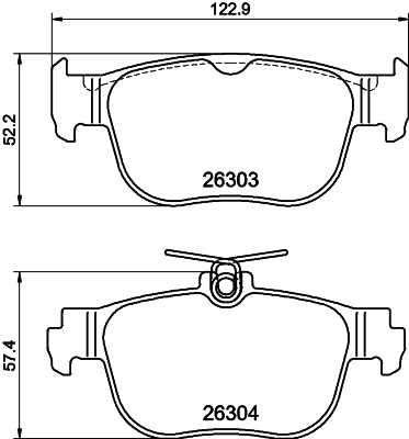 Klocki hamulcowe HELLA 8DB 355 040-981