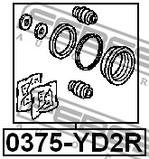 Zestaw naprawczy zacisku FEBEST 0375-YD2R