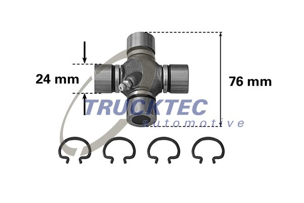 Łącznik wału napędowego TRUCKTEC AUTOMOTIVE 02.34.017