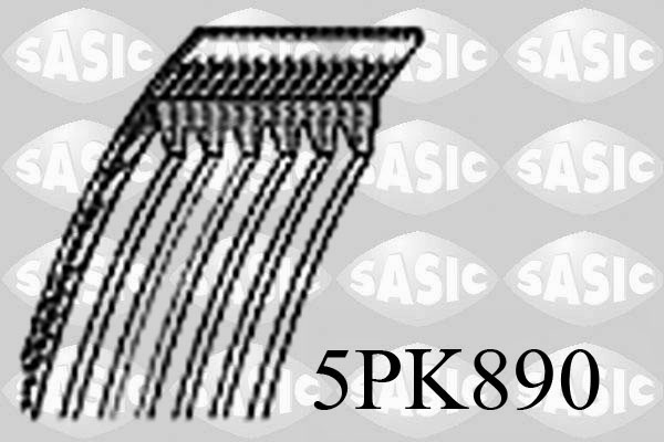 Pasek klinowy wielorowkowy SASIC 5PK890