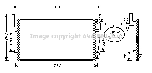 Skraplacz klimatyzacji AVA QUALITY COOLING HY5083