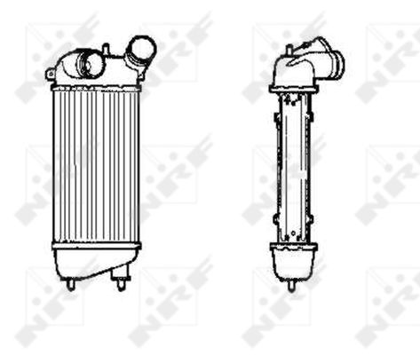 Chłodnica powietrza intercooler NRF 30836