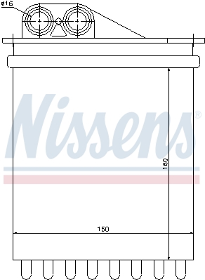 Nagrzewnica NISSENS 72040