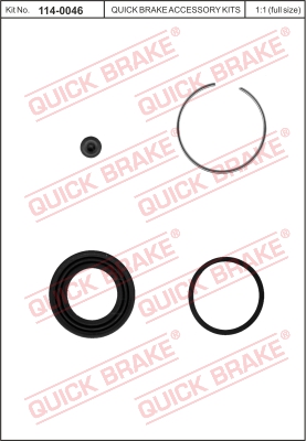 Zestaw naprawczy zacisku hamulcowego QUICK BRAKE 114-0046