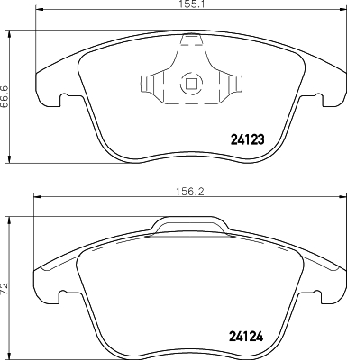 Klocki hamulcowe HELLA 8DB 355 019-881