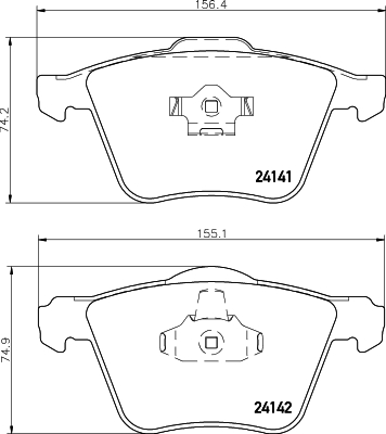 Klocki hamulcowe HELLA 8DB 355 011-721