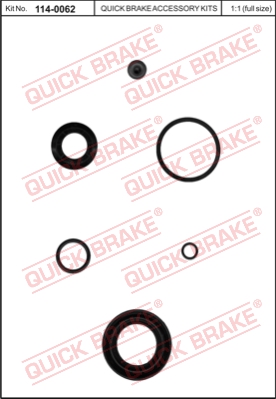 Zestaw naprawczy zacisku hamulcowego QUICK BRAKE 114-0062