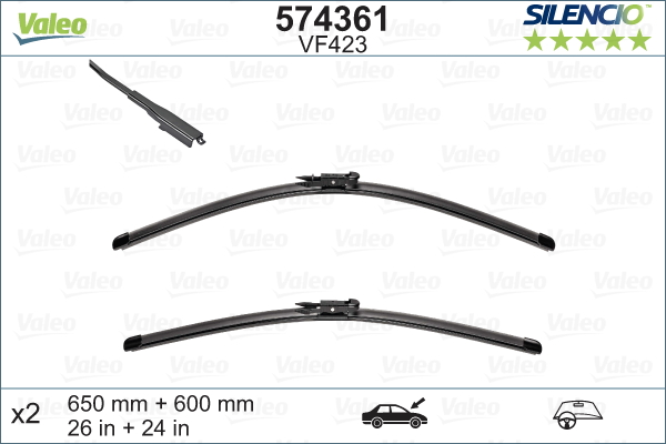 Pióro wycieraczki VALEO 574361