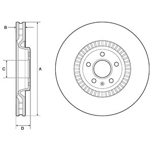 Tarcza hamulcowa DELPHI BG9171C