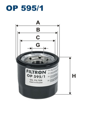 Filtr oleju FILTRON OP595/1