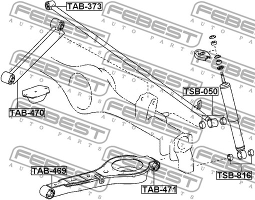 Tuleja wahacza FEBEST TAB-471