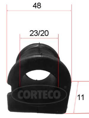 Guma stabilizatora CORTECO 49371588
