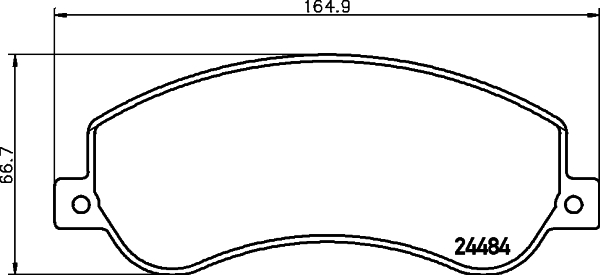 Klocki hamulcowe HELLA 8DB 355 015-401
