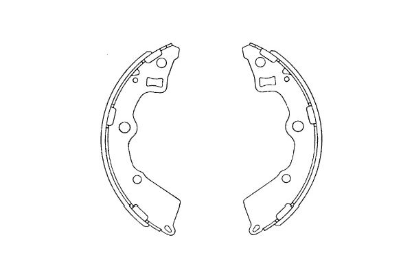 Zestaw szczęk hamulcowych KAVO PARTS KBS-4409