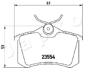 Klocki hamulcowe JAPKO 510700