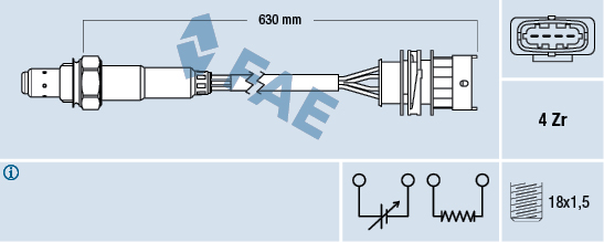 Sonda lambda FAE 77156