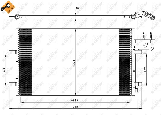 Skraplacz klimatyzacji NRF 35551