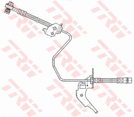 Przewód hamulcowy elastyczny TRW PHD566