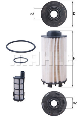 Filtr paliwa MAHLE KX 403/1KIT