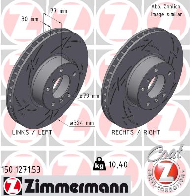 Tarcza hamulcowa ZIMMERMANN 150.1271.53