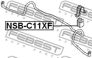 Guma stabilizatora FEBEST NSB-C11XF