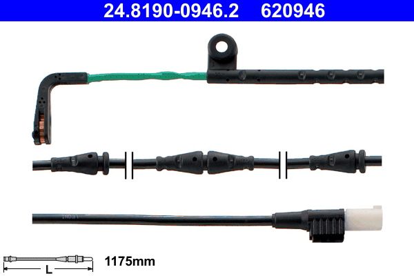 Czujnik zużycia klocków ATE 24.8190-0946.2