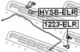 Łącznik stabilizatora FEBEST 1223-ELR