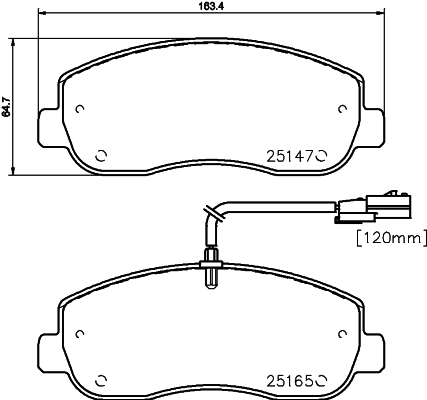 Klocki hamulcowe HELLA 8DB 355 015-291