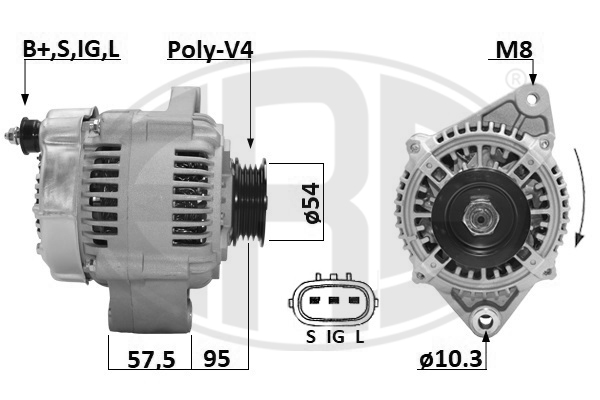 Alternator ERA 209662A