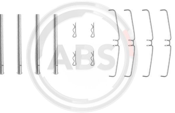 Zestaw akcesoriów montażowych  klocków hamulcowych A.B.S. 0965Q