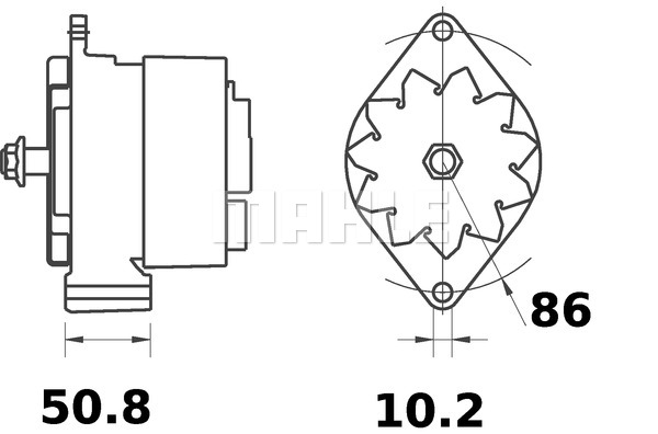 Alternator MAHLE MG 84