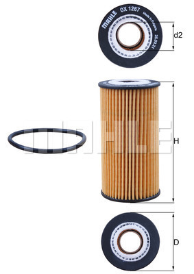 Filtr oleju KNECHT OX 1267D