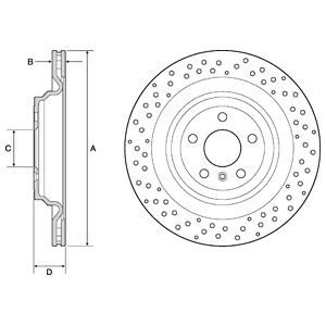 Tarcza hamulcowa DELPHI BG4699C